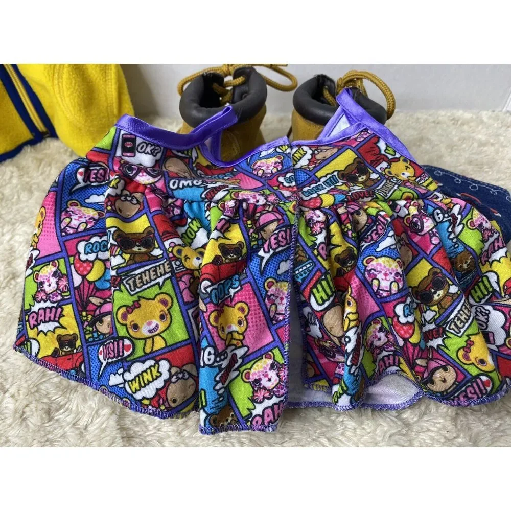 Build A Bear Clothes and‎ Shoes Jacket Dress 3 Pairs of Shoes EUC Plush HG3